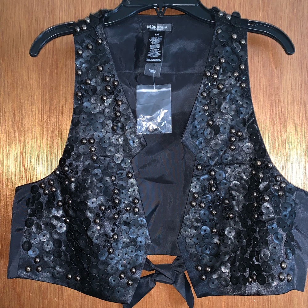 Leather like vest